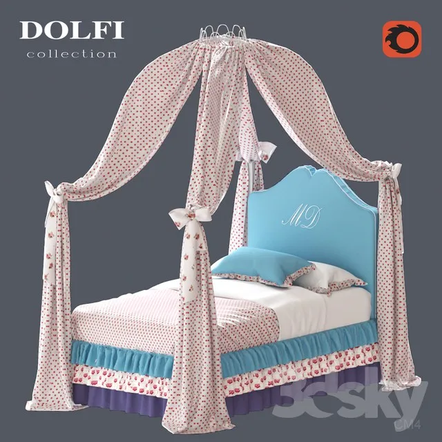 3DS MAX – Bed – 2064