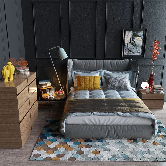 3DS MAX – Bed – 2078