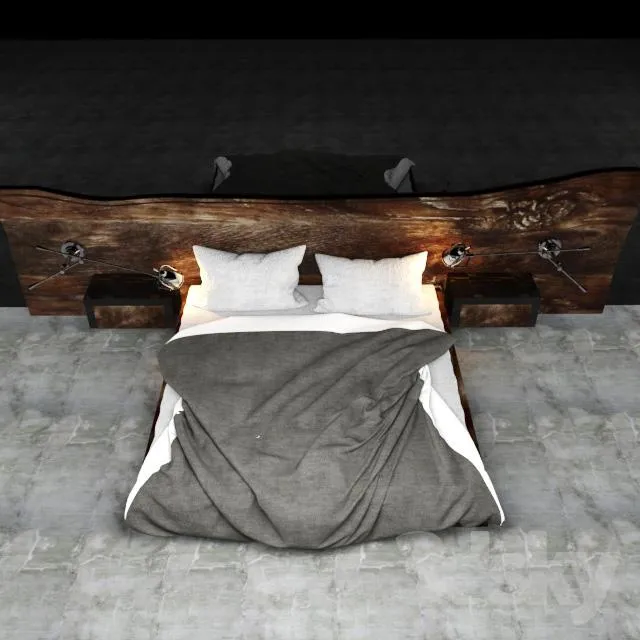 3DS MAX – Bed – 2084