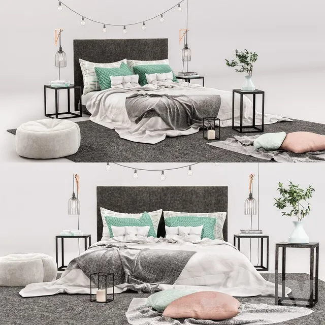 3DS MAX – Bed – 2098