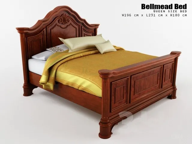 3DS MAX – Bed – 2102