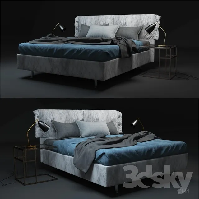3DS MAX – Bed – 2107