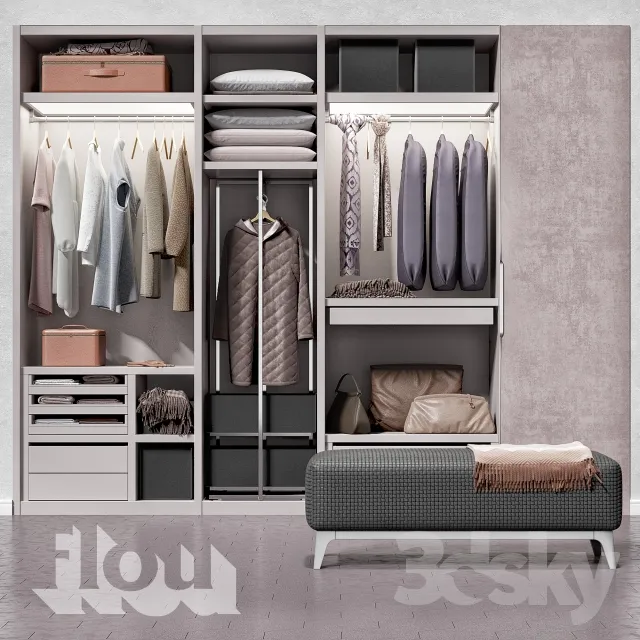 3DS MAX – Shelf – Wardrobe – 212