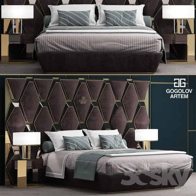 3DS MAX – Bed – 2123