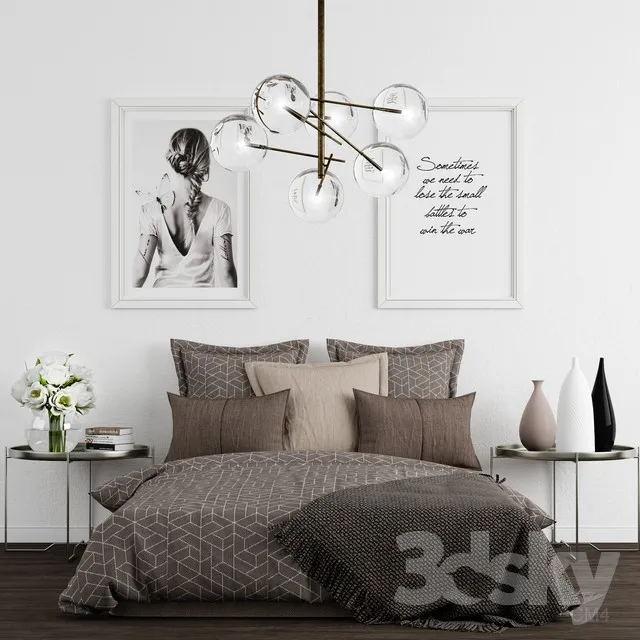 3DS MAX – Bed – 2140