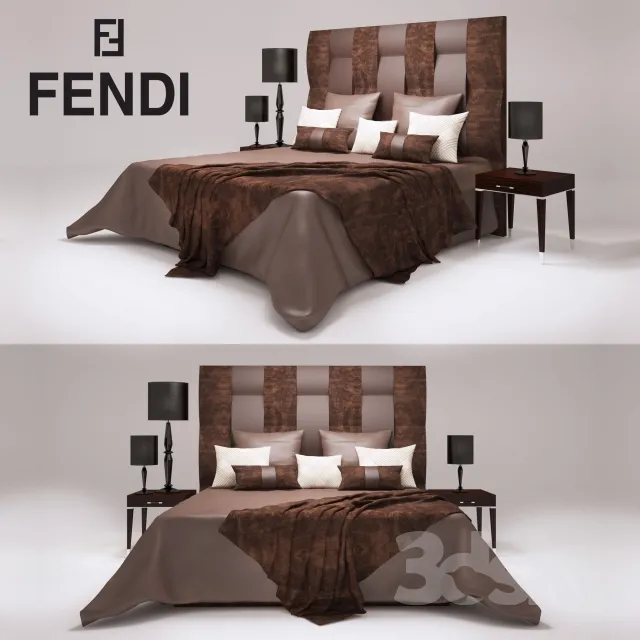 3DS MAX – Bed – 2141