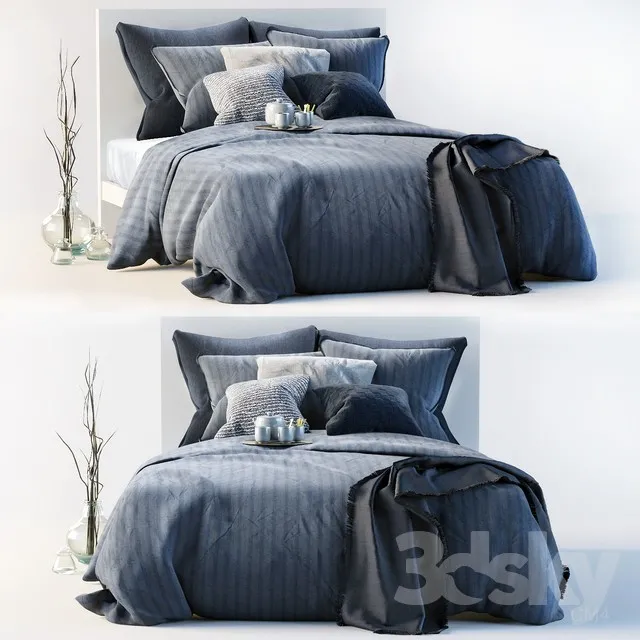 3DS MAX – Bed – 2168
