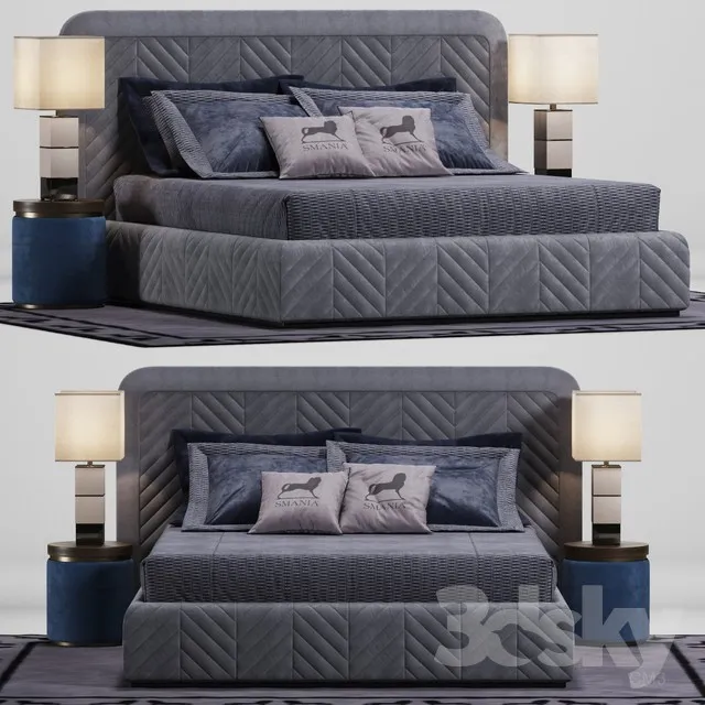 3DS MAX – Bed – 2178
