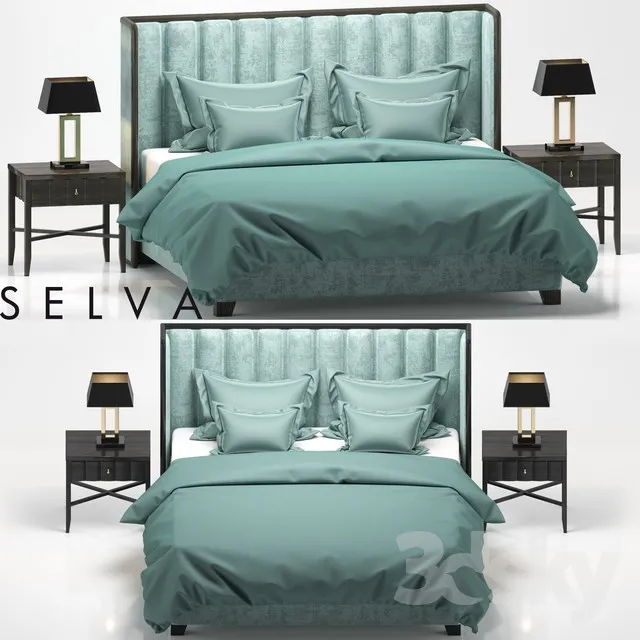 3DS MAX – Bed – 2186