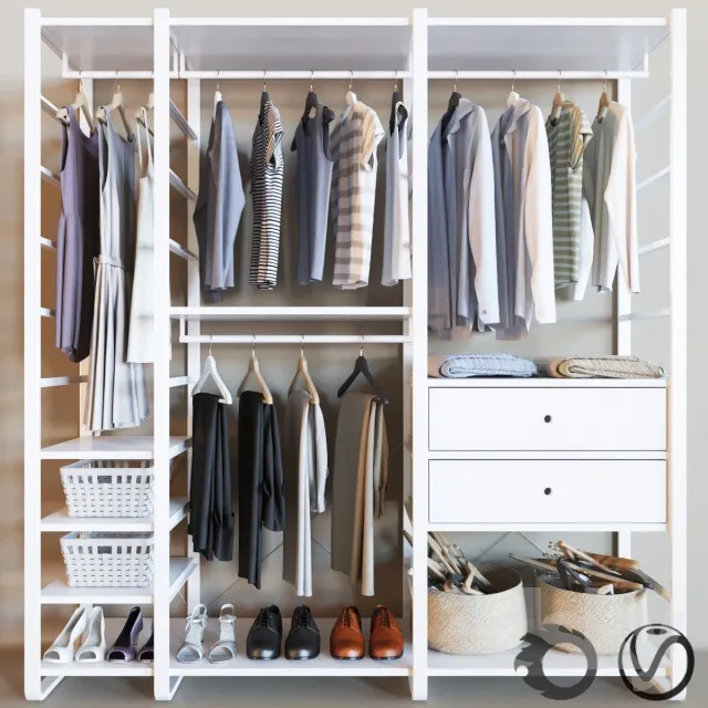 3DS MAX – Shelf – Wardrobe – 220