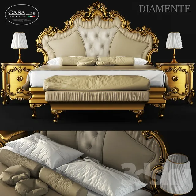 3DS MAX – Bed – 2196