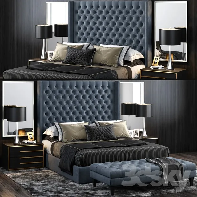 3DS MAX – Bed – 2198