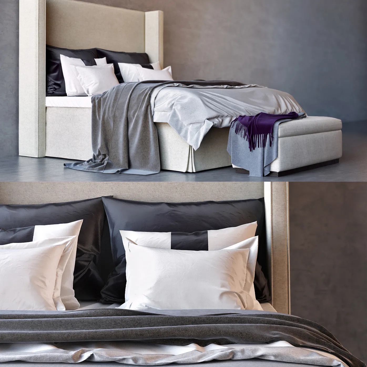 3DS MAX – Bed – 2216
