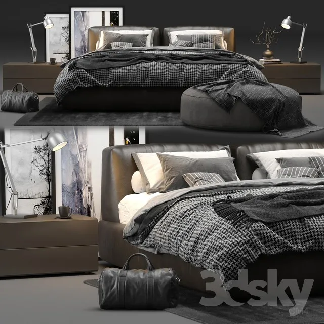 3DS MAX – Bed – 2217
