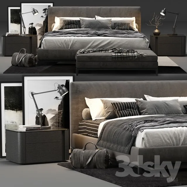 3DS MAX – Bed – 2224