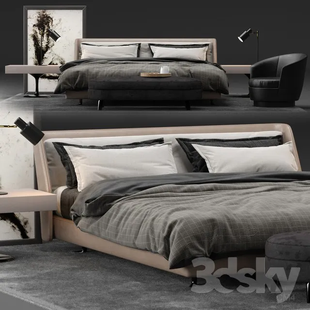 3DS MAX – Bed – 2225