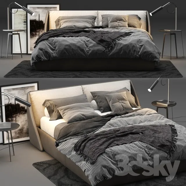 3DS MAX – Bed – 2236