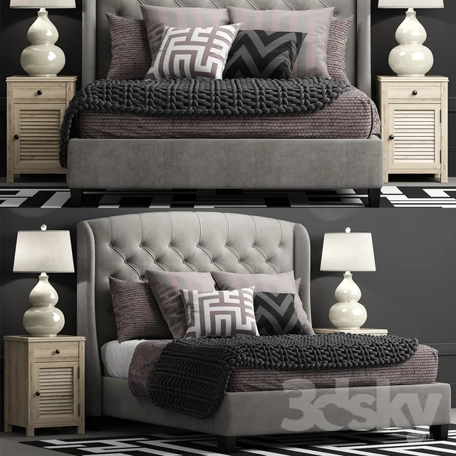 3DS MAX – Bed – 2240