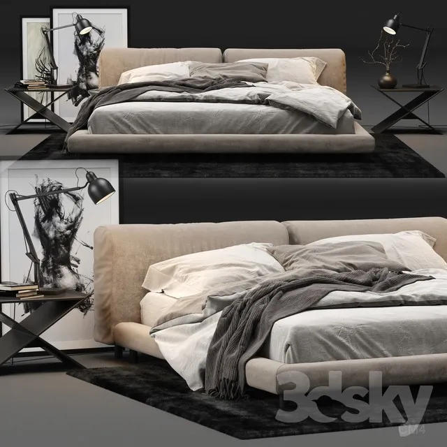 3DS MAX – Bed – 2241