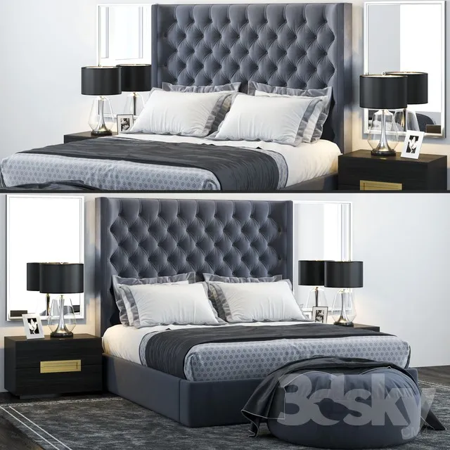 3DS MAX – Bed – 2258