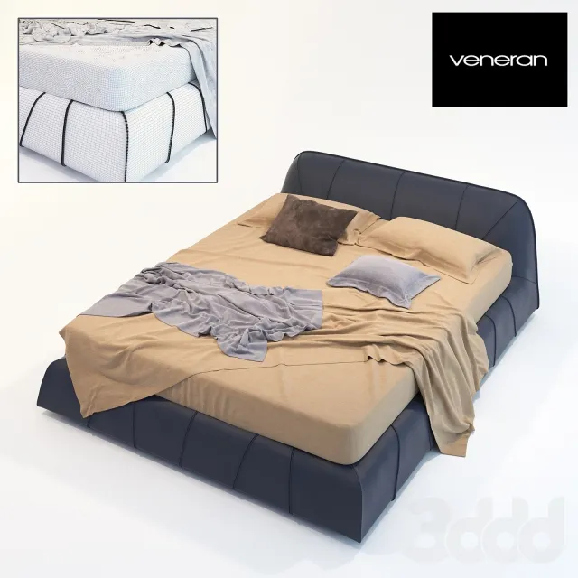 3DS MAX – Bed – 2301