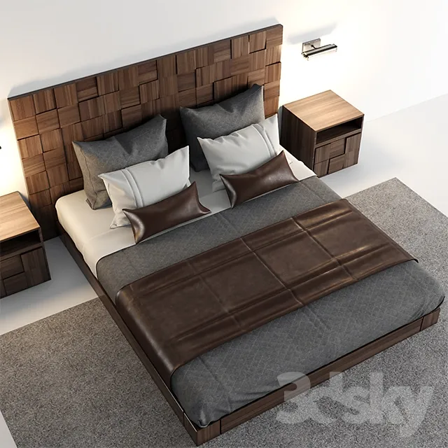 3DS MAX – Bed – 2307