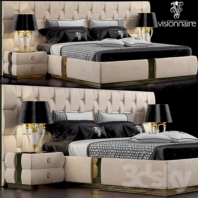 3DS MAX – Bed – 2321