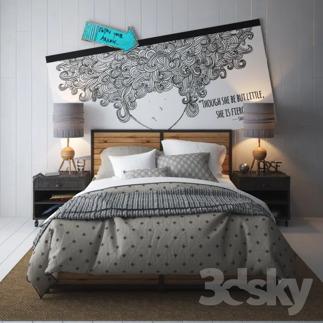3DS MAX – Bed – 2360