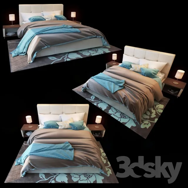3DS MAX – Bed – 2368