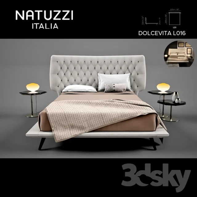 3DS MAX – Bed – 2369
