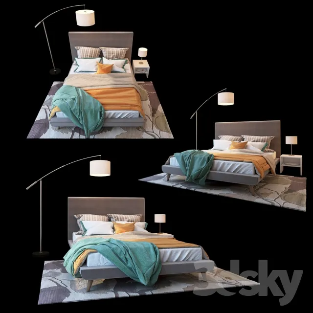 3DS MAX – Bed – 2375