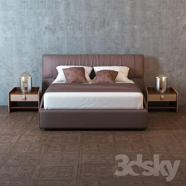 3DS MAX – Bed – 2443