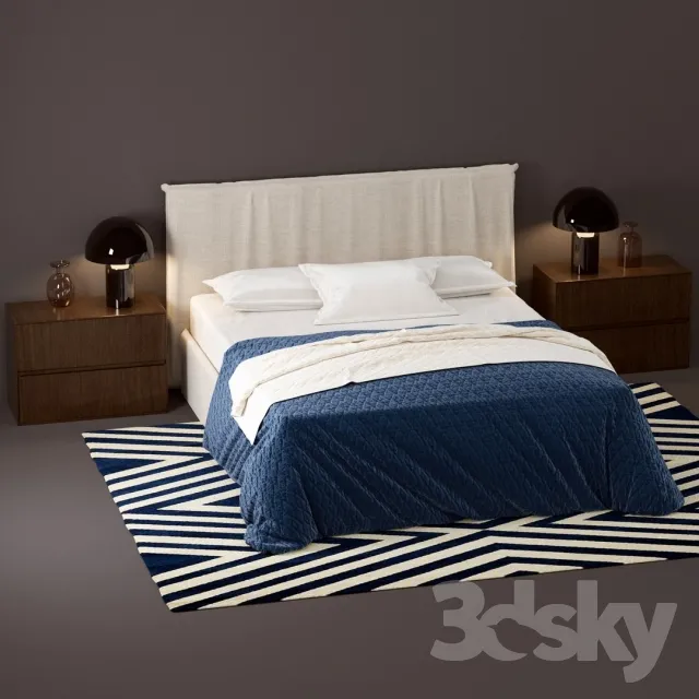 3DS MAX – Bed – 2458