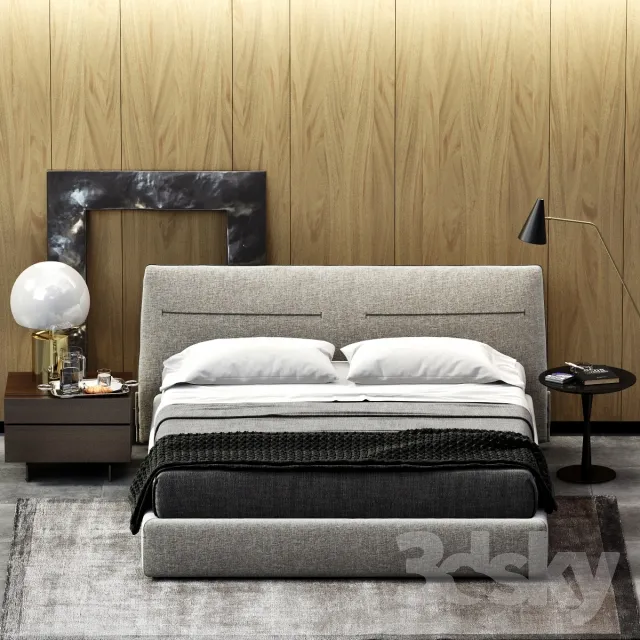 3DS MAX – Bed – 2485