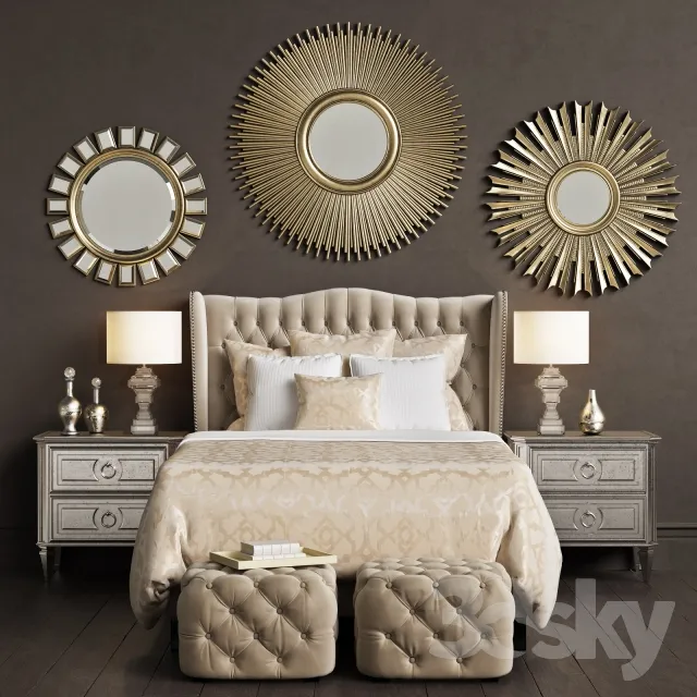 3DS MAX – Bed – 2494