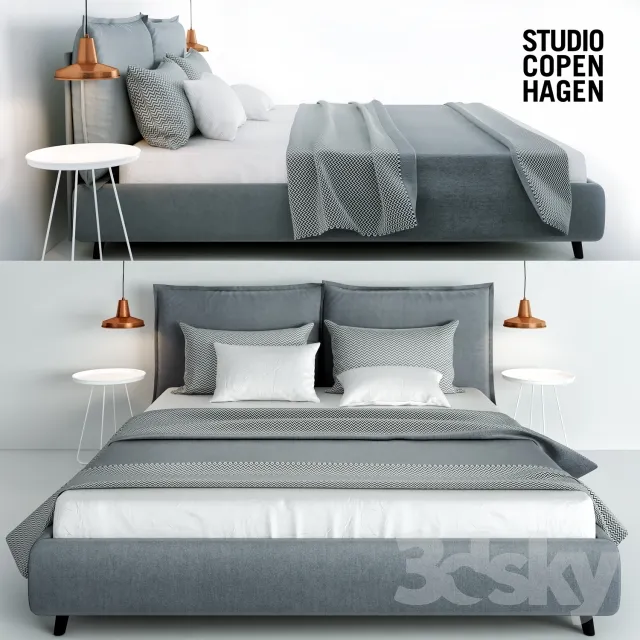 3DS MAX – Bed – 2502