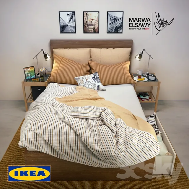 3DS MAX – Bed – 2506