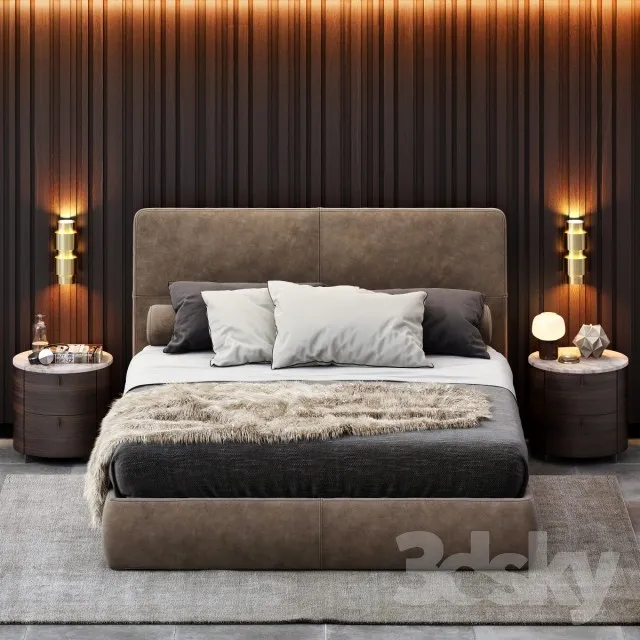 3DS MAX – Bed – 2507