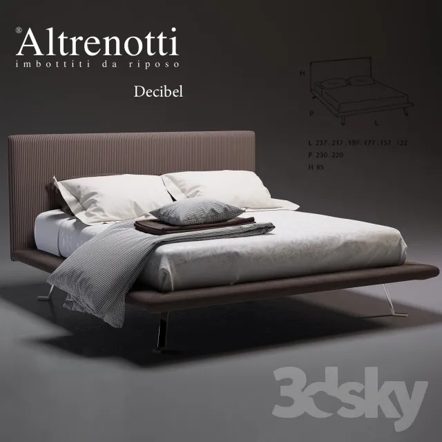 3DS MAX – Bed – 2523