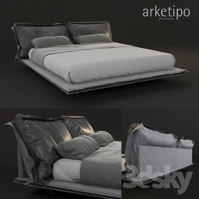 3DS MAX – Bed – 2544