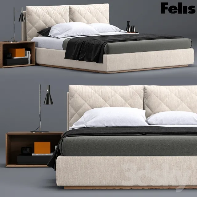3DS MAX – Bed – 2553