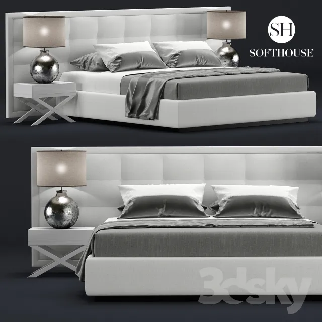 3DS MAX – Bed – 2554