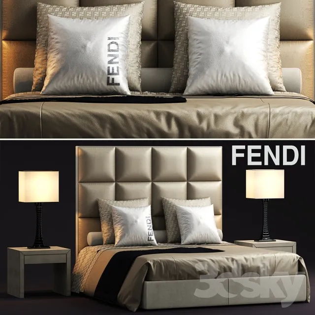 3DS MAX – Bed – 2556