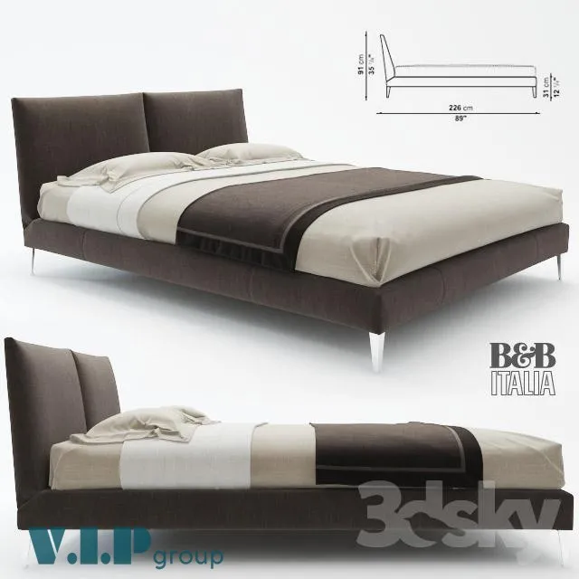 3DS MAX – Bed – 2558
