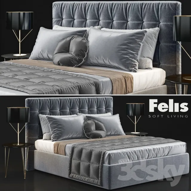 3DS MAX – Bed – 2590