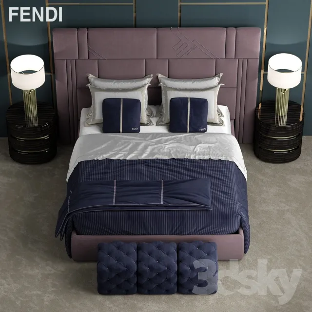 3DS MAX – Bed – 2613