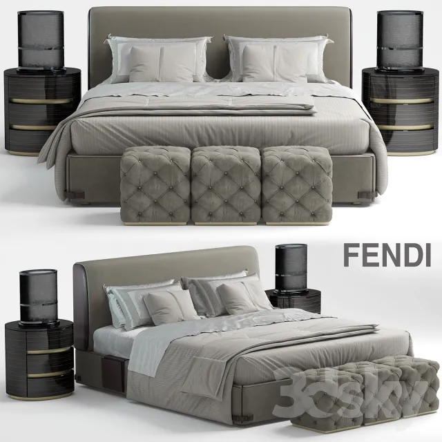 3DS MAX – Bed – 2621