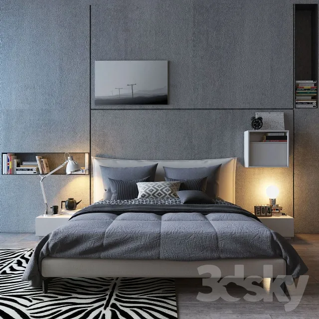3DS MAX – Bed – 2656