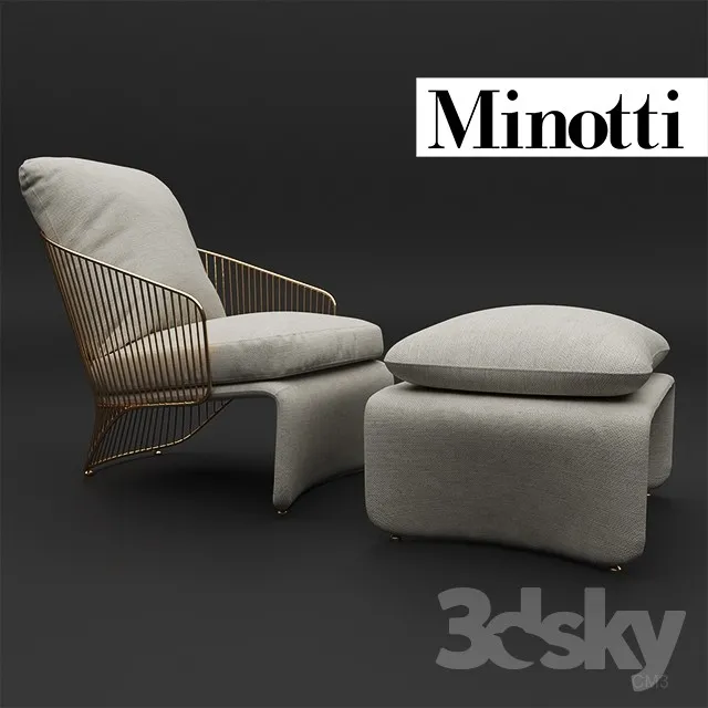 3DS MAX – Armchair – 2936