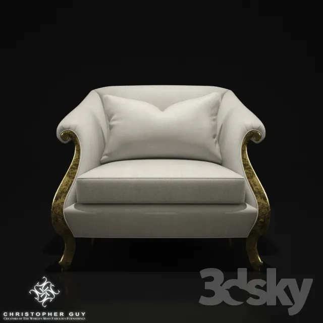3DS MAX – Armchair – 3406